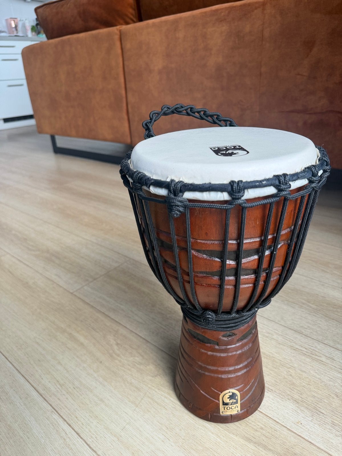 Toca Origins Wood Djembe 8" - African Mask (TODJ-8AM), Ophalen, Zo goed als nieuw, Trommel
