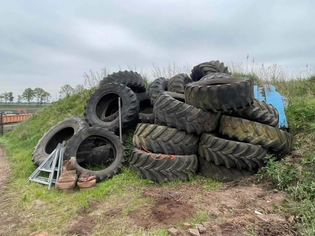 Gebruikte tractorbanden/ trekkerbanden - Diverse maten, Zakelijke goederen, Agrarisch | Onderdelen | Banden, Velgen en Assen, Ophalen