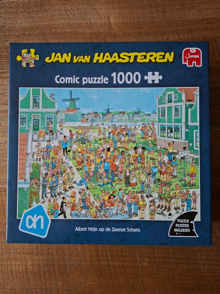 Jan van Haasteren AH op de zaanse schans 1000 stuks geseald, Ophalen of Verzenden, 500 t/m 1500 stukjes