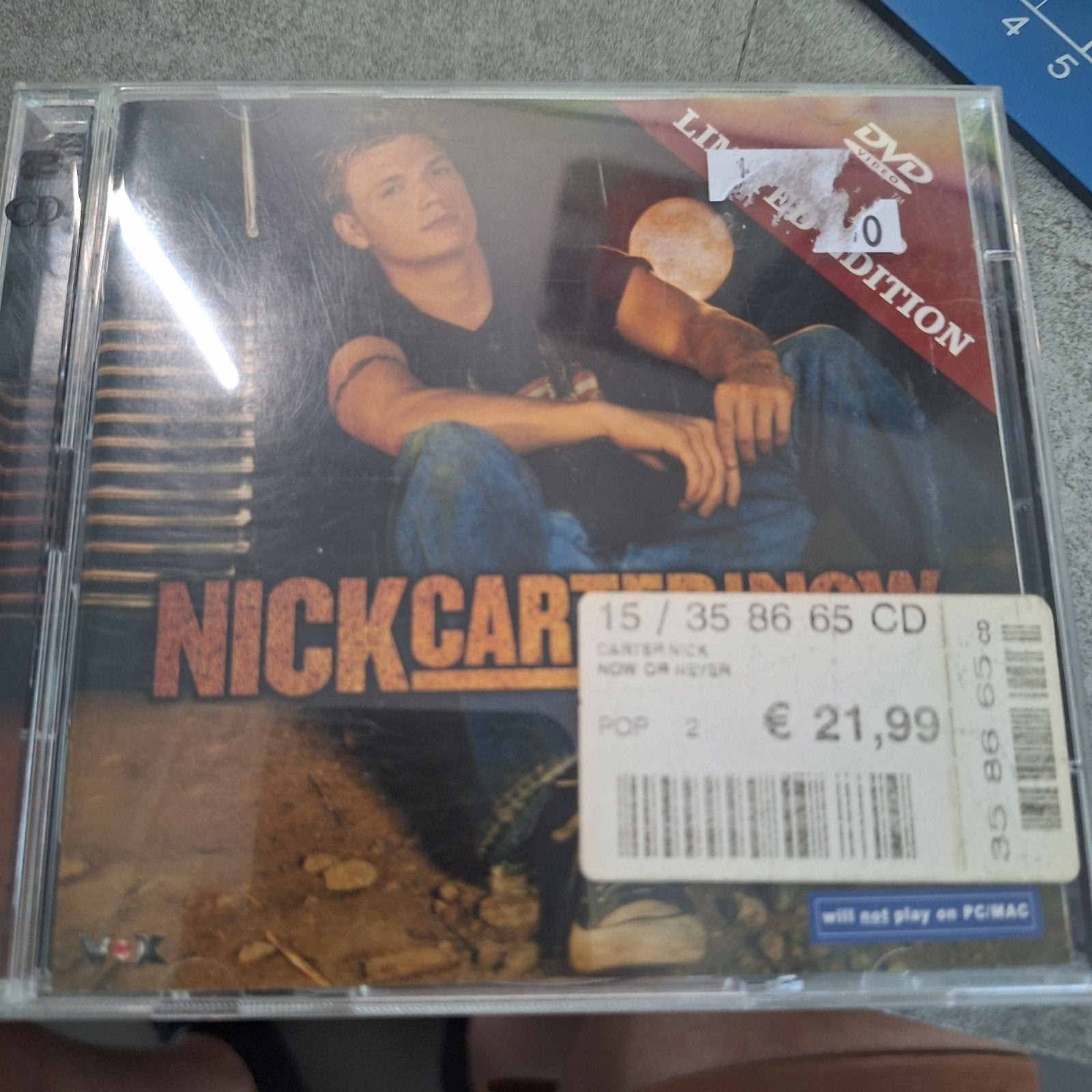 Nick Carter - Now Or Never (Limited Edition CD + DVD), Pop, Zo goed als nieuw, Album, Inclusief DVD