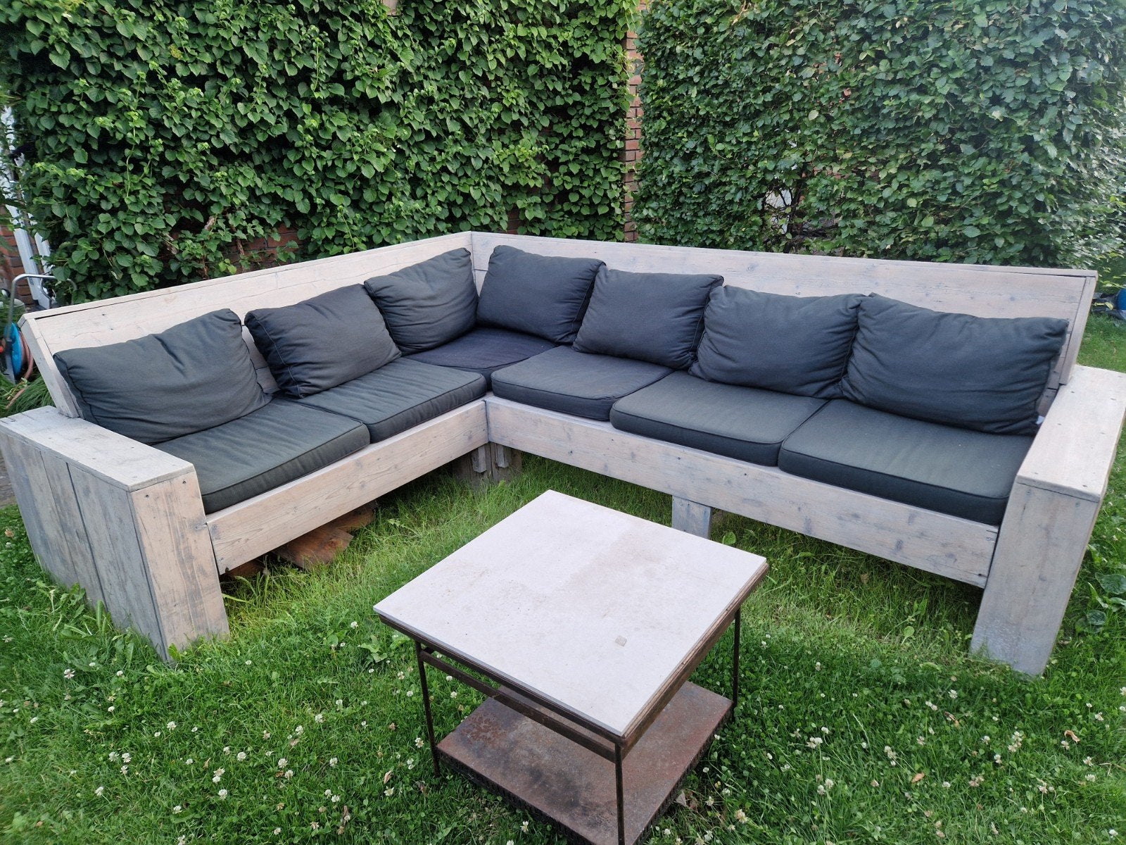 Zwarte tuinkussens Madison (6 zit, 7 rug) - Kees Smit, Tuin en Terras, Ophalen, Gebruikt