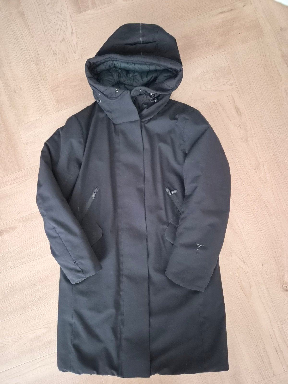 Mooie Krakatau gewatteerde jas qw345, maat S, Blauw, Ophalen of Verzenden, Zo goed als nieuw, Krakatau