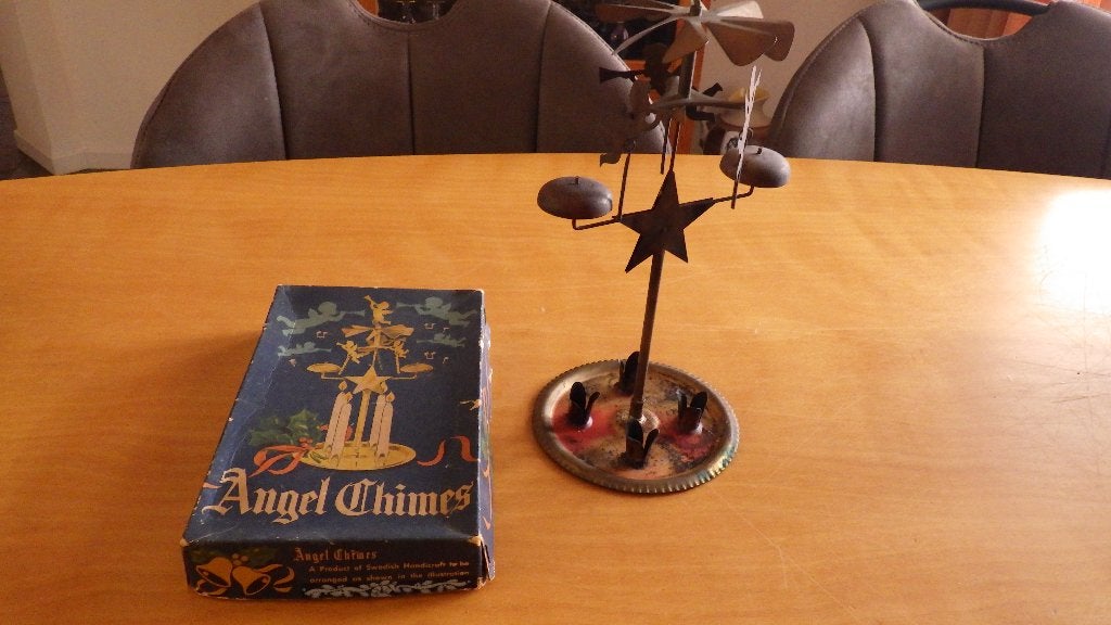 mooi Angel Chimes met belletjes en carrousel, Diversen, Kerst, Ophalen of Verzenden, Gebruikt