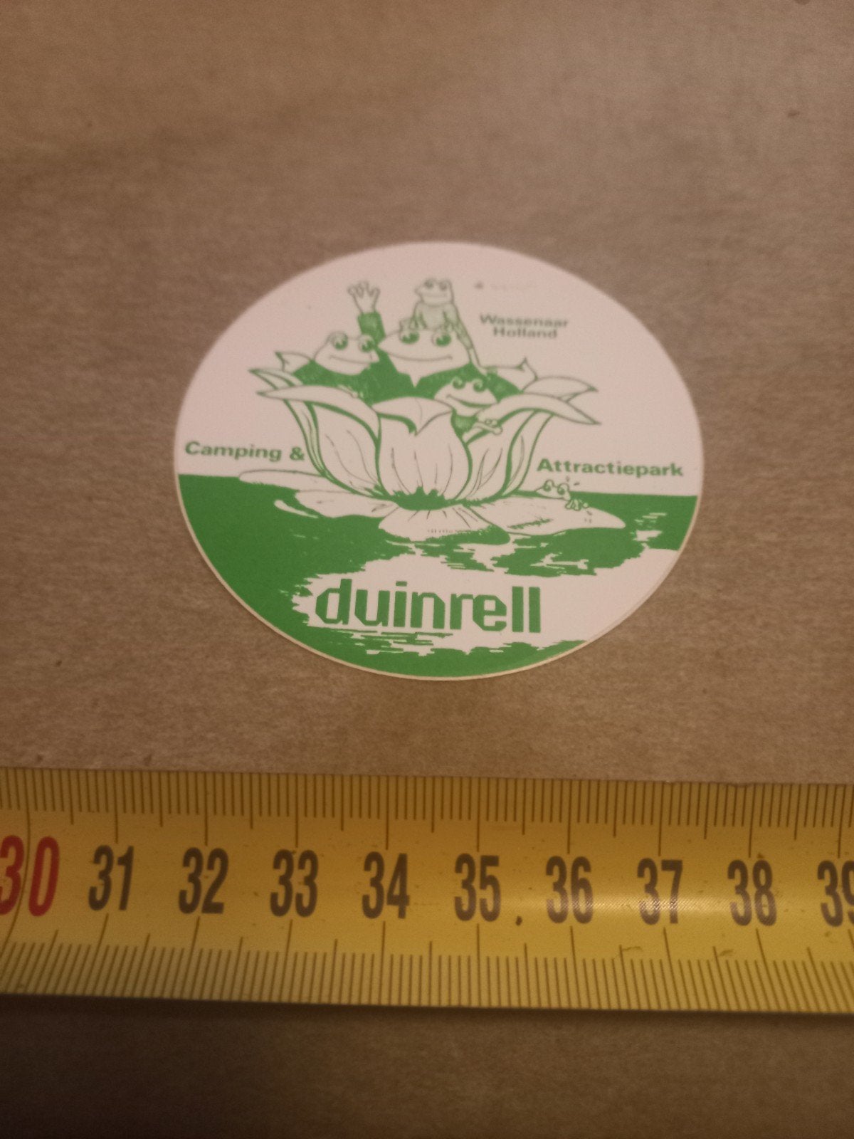 duinrell kikker groen, Verzamelen, Ophalen of Verzenden, Zo goed als nieuw