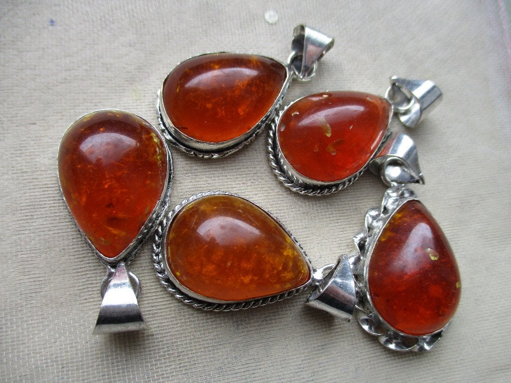 partij baltic amber hangers, Ophalen of Verzenden, Nieuw, Steen of Mineraal
