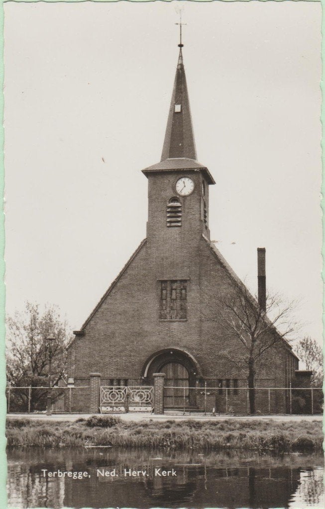 Terbregge (Buurtschap Gem. Rotterdam) Ned. Herv. kerk 1960., Ophalen, 1940 tot 1960, Ongelopen, Zuid-Holland