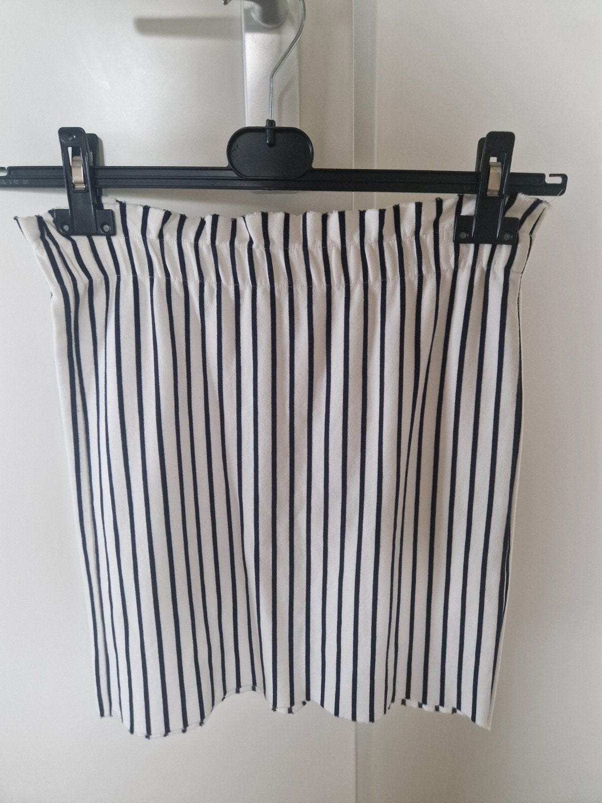Gestreept elastisch rokje maat S, Ophalen of Verzenden, Zo goed als nieuw, Zwart, Boven de knie