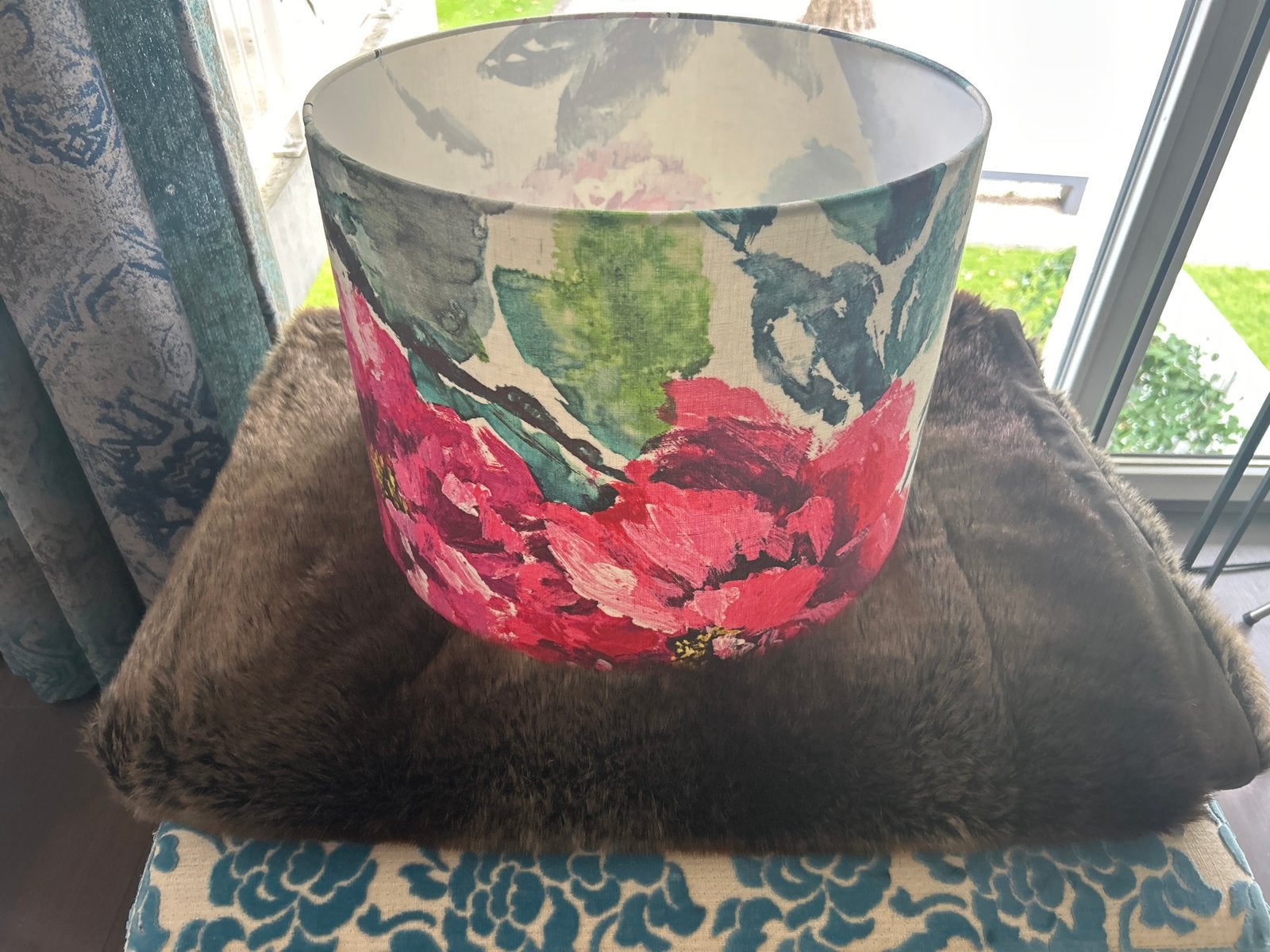 lampenkap - bloemen Designer Guild stof, 32 cm, Rond, Ophalen of Verzenden, Zo goed als nieuw