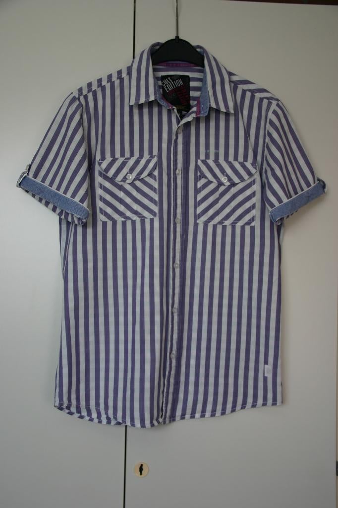 Nieuw overhemd maat M merk Cult Edition, Kleding | Heren, Overhemden, Nieuw, Halswijdte 39/40 (M), Paars, Ophalen of Verzenden