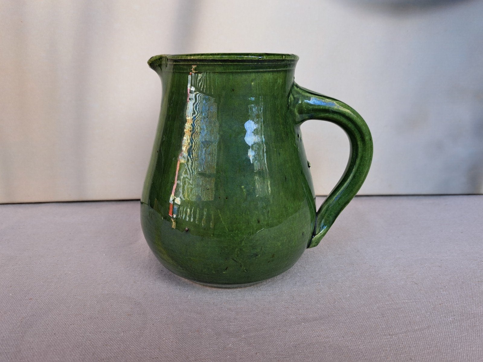 Elegante Groene Kan kleien kruik, vaas- Tijdloos Design
Deze, Ophalen of Verzenden