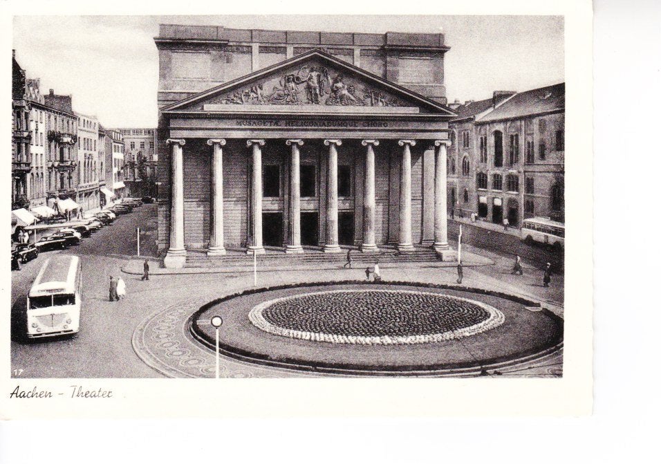 AACHEN,- Theater.  Bus.  01-08, Ophalen of Verzenden, 1940 tot 1960, Ongelopen, Duitsland