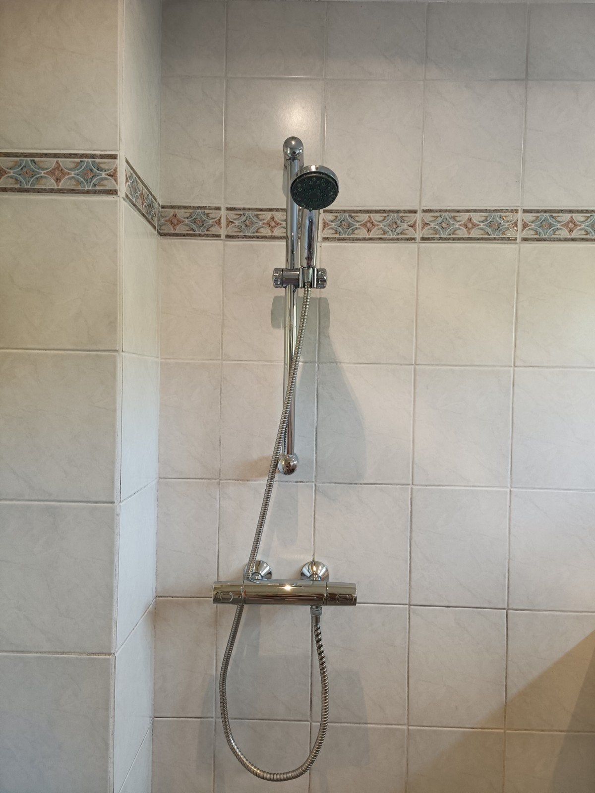 Grohe doucheset met thermostaatkraan, Doe-het-zelf en Verbouw, Sanitair, Ophalen of Verzenden, Gebruikt, Chroom, Douche
