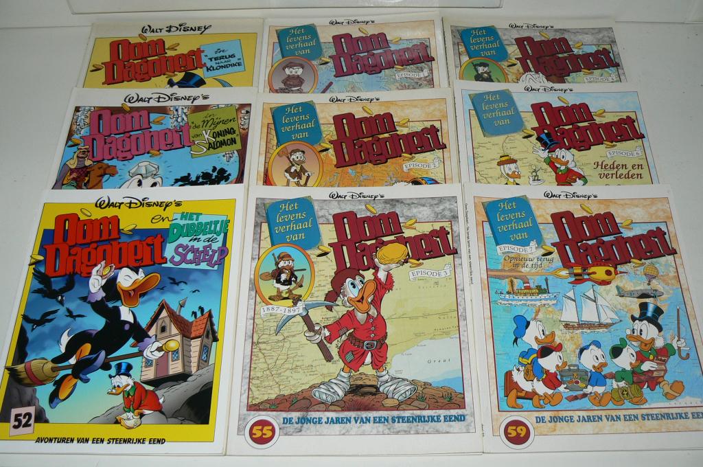 Verzameling van 10 Oom Dagobert albums. Ook losse verkoop., Boeken, Stripboeken, Meerdere stripboeken, Ophalen of Verzenden, Zo goed als nieuw