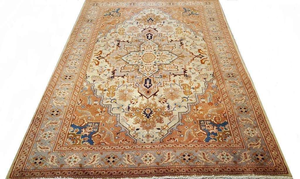 Oosters Perzisch tapijt Heriz 300 x 200 Kleed/Kelim/45% Sale, Www.simatapijten.nl, Beige, 150 tot 200 cm, Ophalen of Verzenden