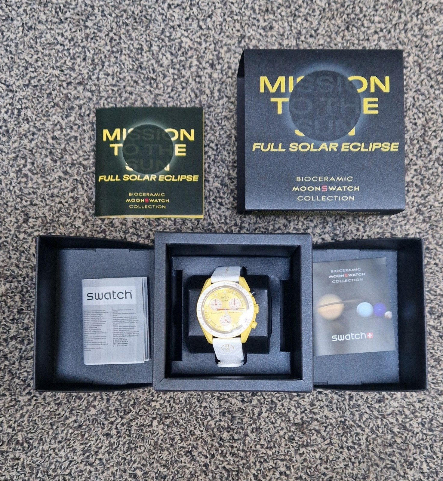 Swatch Omega Moonswatch Mission to the Sun - Nieuw in doos, Kunststof, Nieuw, Kunststof, Ophalen of Verzenden