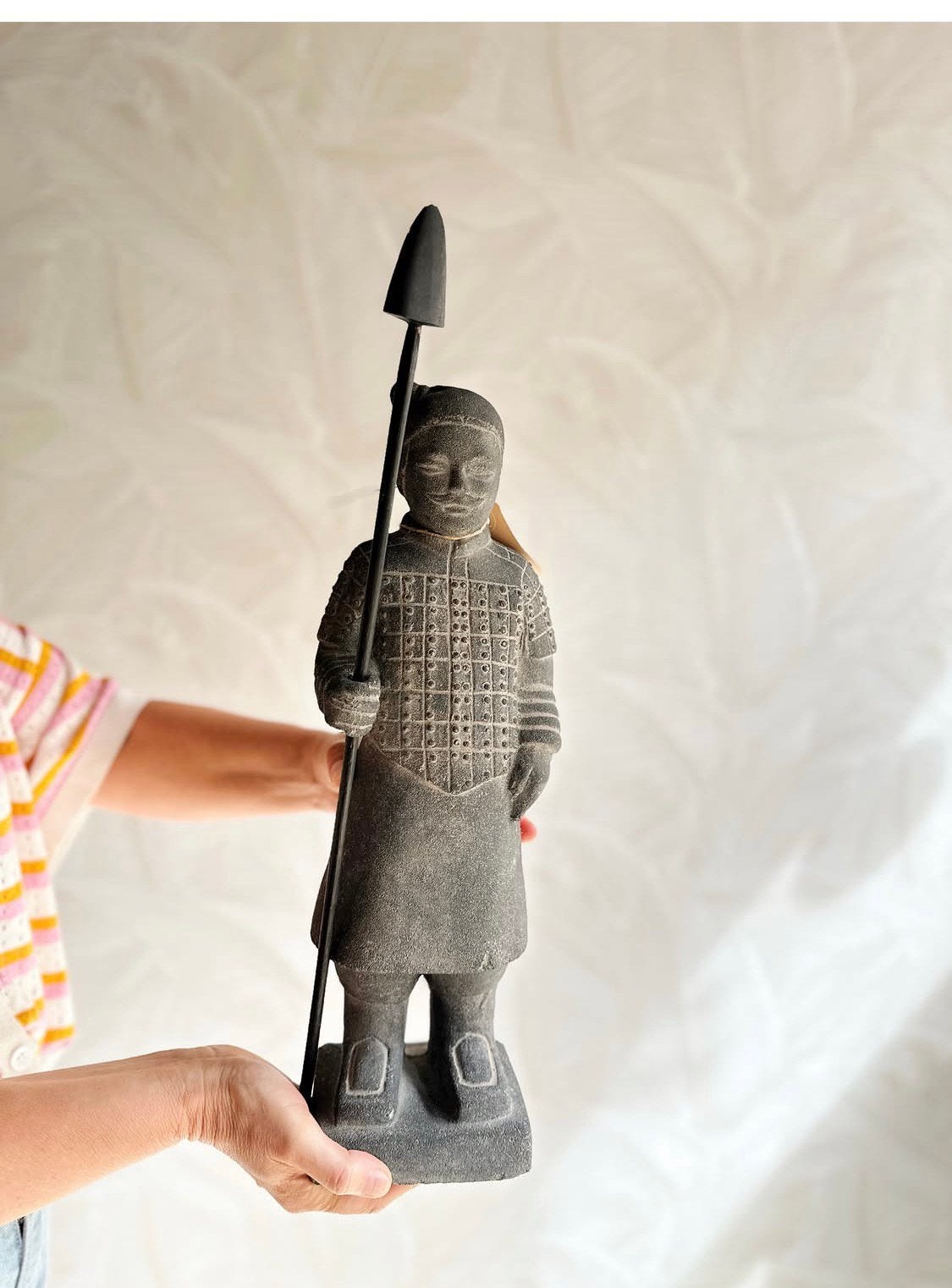 Beeld van chineese krijger, Ophalen, X, Actiefiguurtje, Zo goed als nieuw