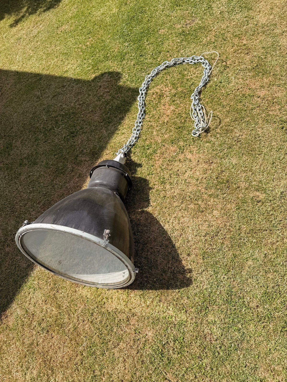 Industriele vide lamp, Huis en Inrichting, Ophalen, Gebruikt, Metaal