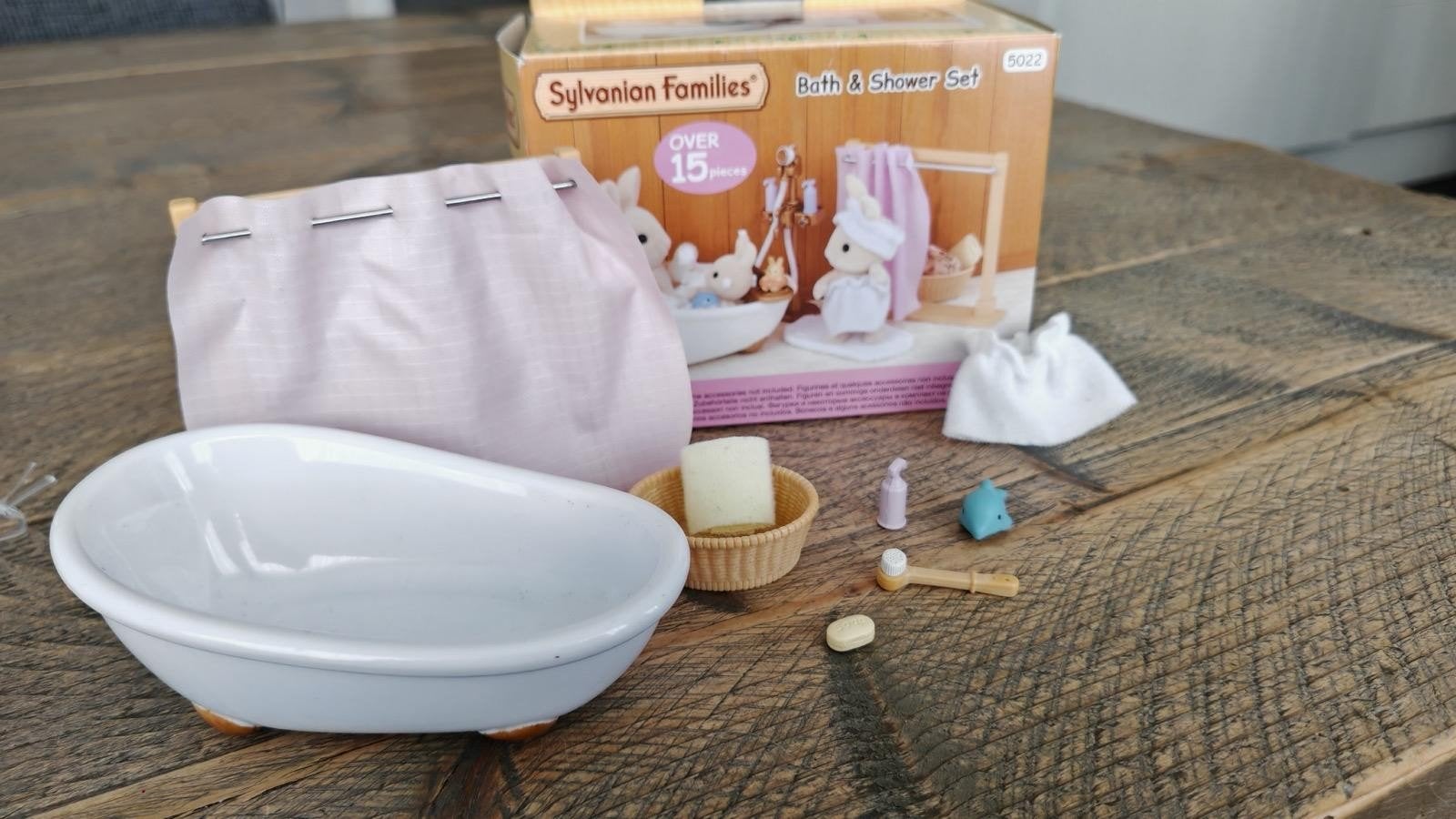 Sylvanian Families Bath & Shower Set - Nieuwstaat, Ophalen of Verzenden, Gebruikt, Meisje