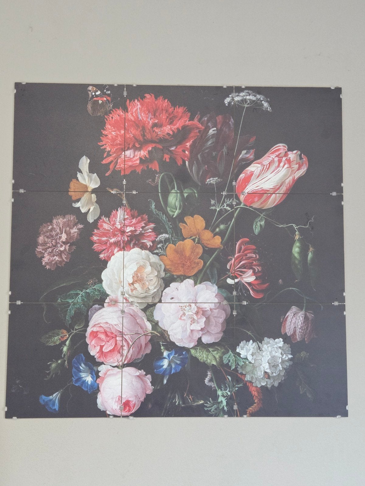 IXXI Stilleven Wanddecoratie - Klassieke Bloemenpracht, Meerkleurig, Klassiek, Ophalen of Verzenden, Zo goed als nieuw