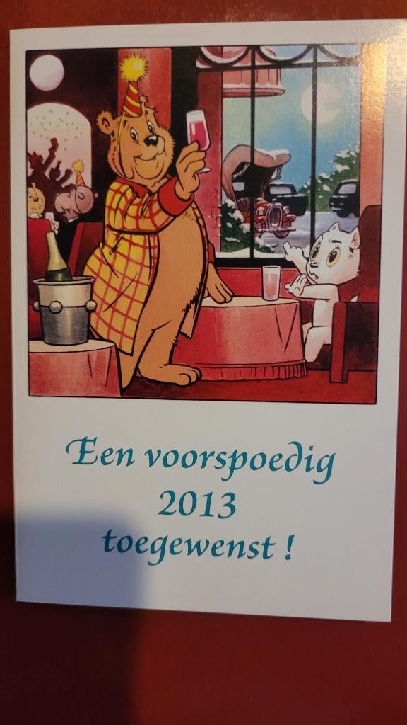 Bommel en Tom Poes, Nieuwjaarskaart 2013, uitg. Panda, Boeken, Stripboeken, Eén stripboek, Ophalen of Verzenden