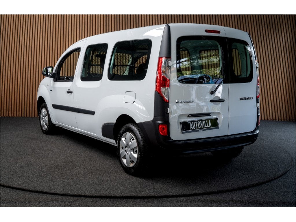 Renault Kangoo Z.E. 33 Maxi Aut. Airco 1x Schuifdeur 1e Eige, Dealer onderhouden, Stof, Gebruikt, Wit