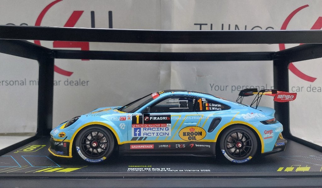 Ixo 1:18 Porsche 911 992 Rally GT Rally de Wallonië Cherain, Ophalen of Verzenden, Nieuw, Auto, Overige merken