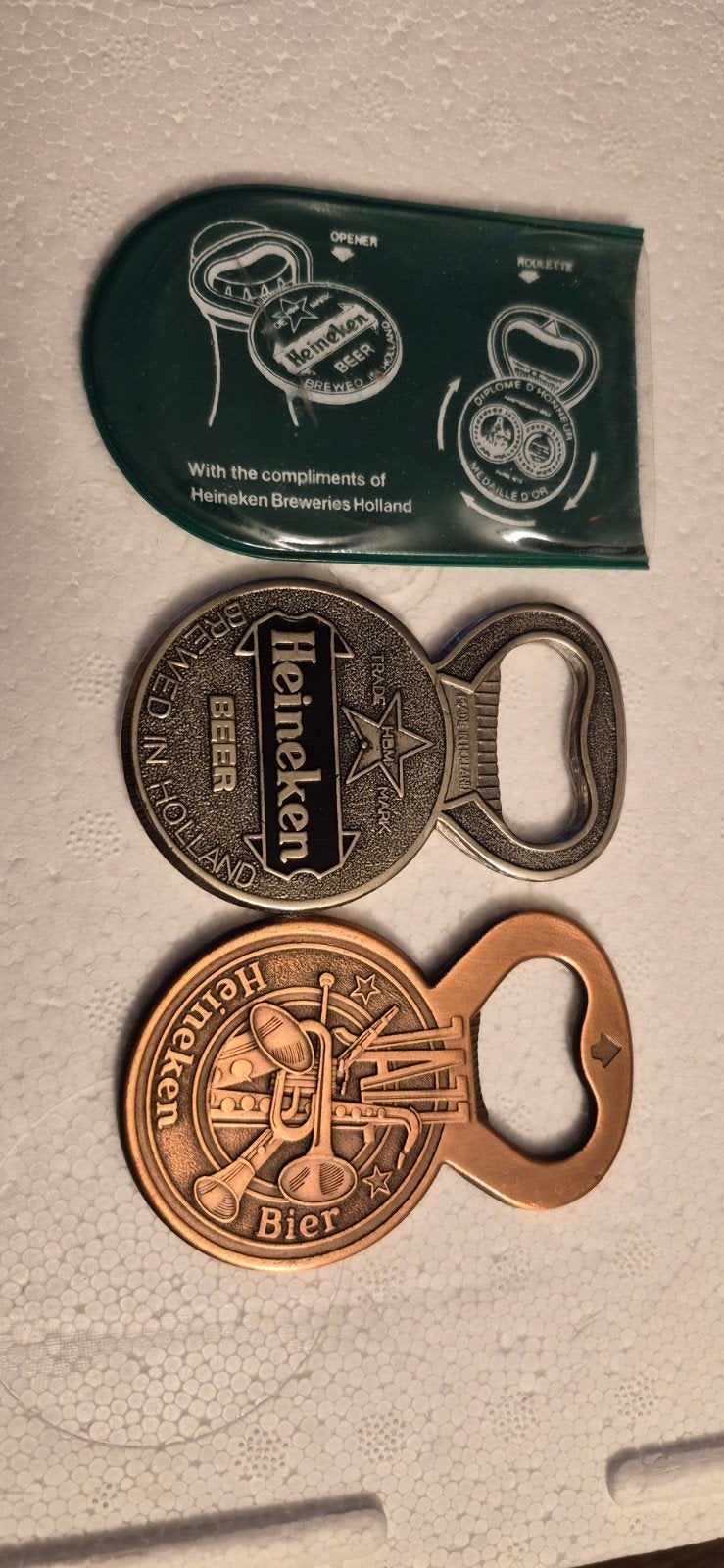 Heineken flesopeners - Set van 2 unieke openers, Ophalen of Verzenden