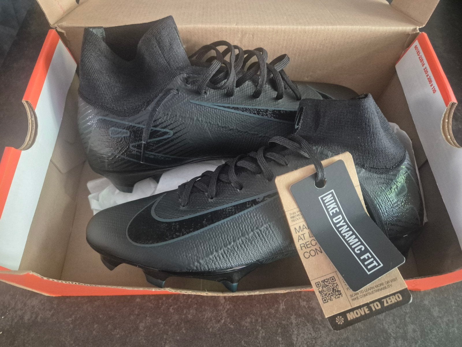 Nieuwe Nike Mercurial Pro DF FG voetbalschoenen zwart/groen, Ophalen, Maat XS of kleiner, Schoenen, Nieuw