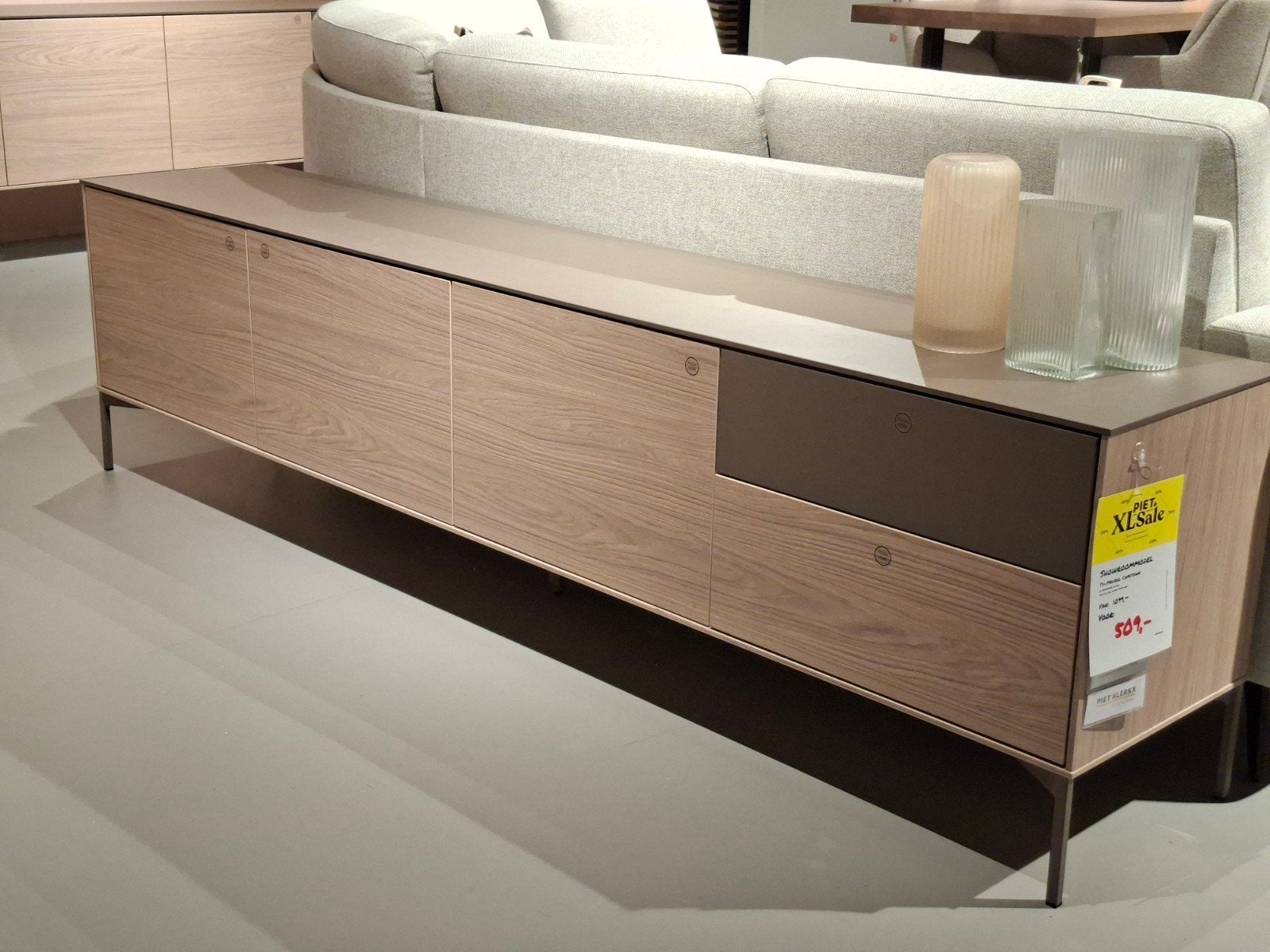 Showroommodel Tv-dressoir Capetown  Melamine, Ophalen, Nieuw, Minder dan 100 cm, Metaal