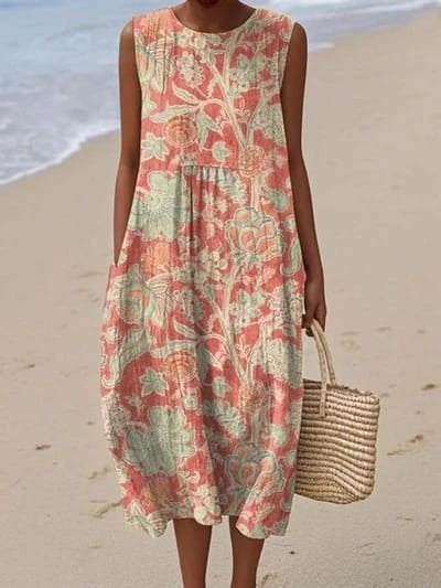 leuk zomerjurkje, Kleding | Dames, Jurken, Nieuw, Onder de knie, Ophalen, Maat 38/40 (M)