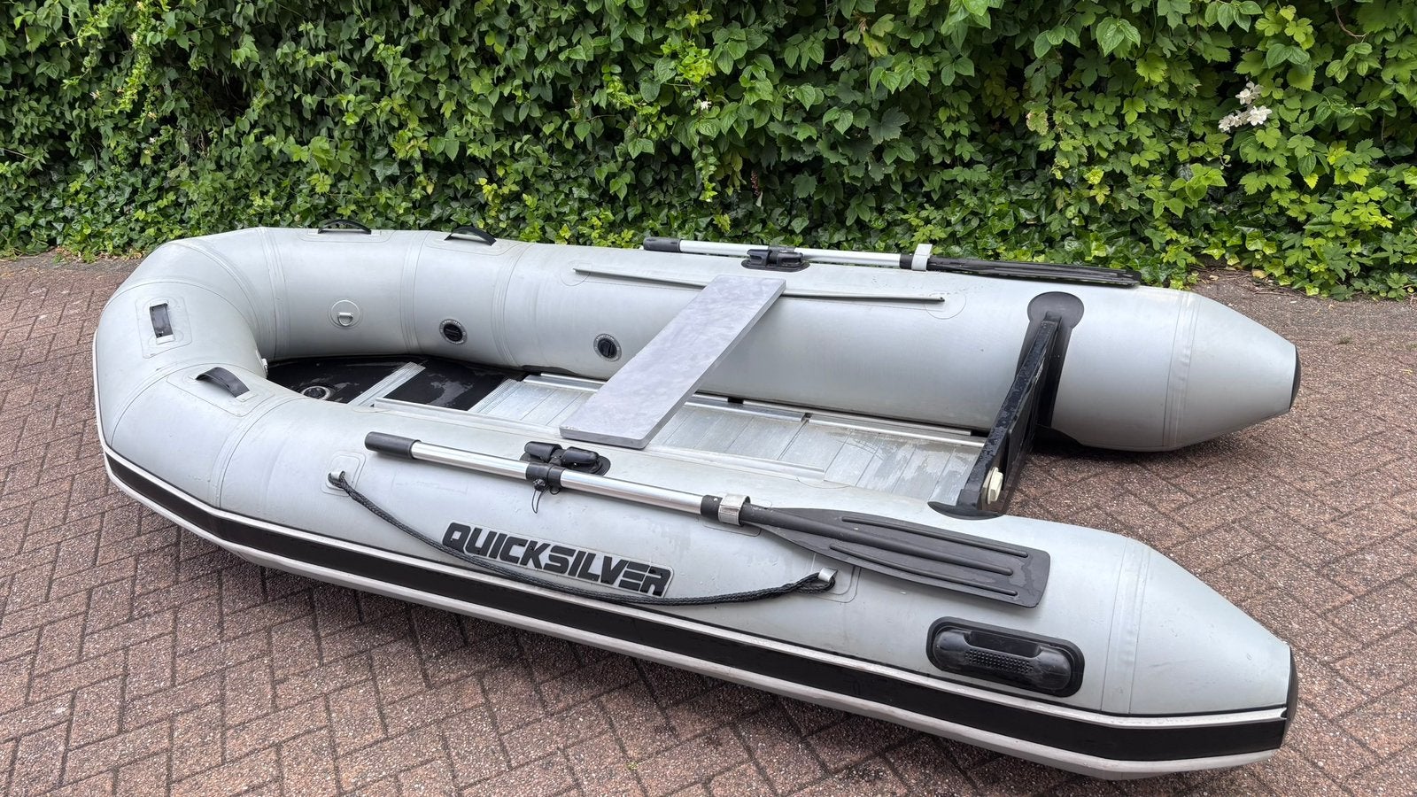 Rubberboot Quicksilver 320 Sport + Mercury 5pk Buitenboord, Watersport en Boten, Rubberboten, Ophalen, Aluminium, Quicksilver