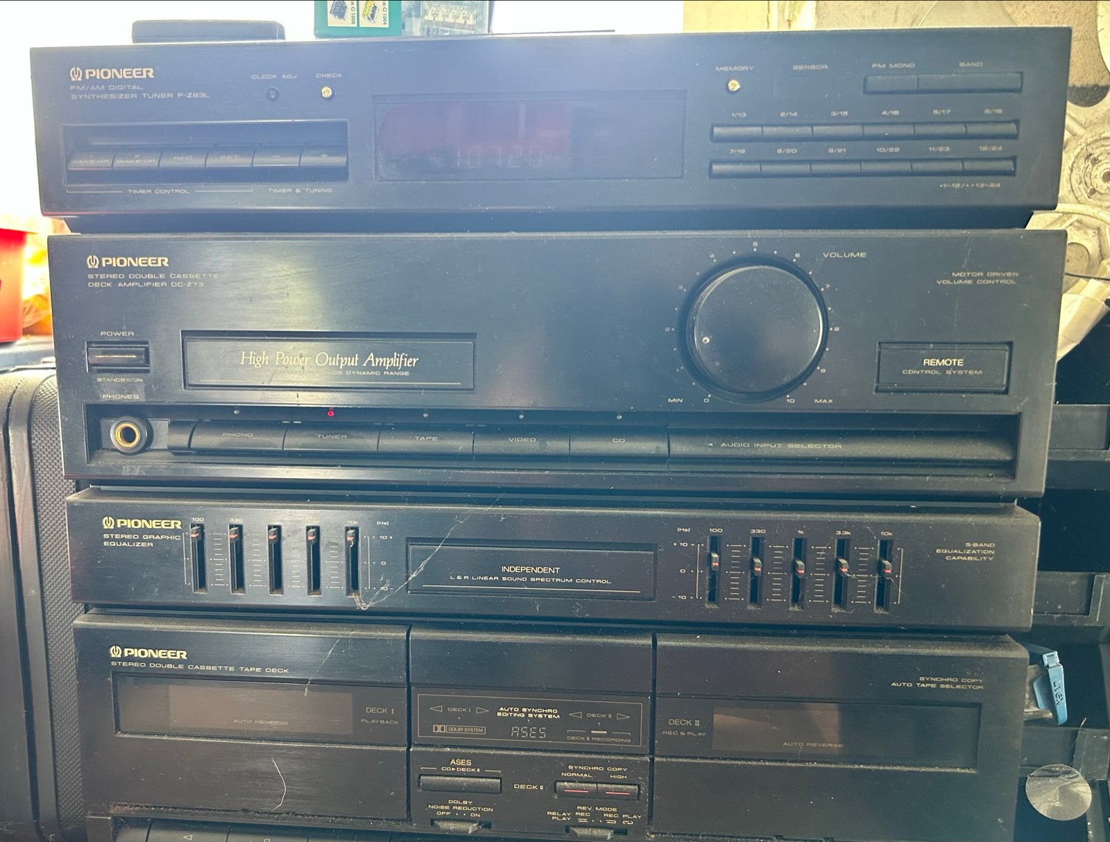Pioneer Stereo Set met Technics Speakers en Afstandsbedienin, Ophalen, Gebruikt, Cassettedeck, Losse componenten