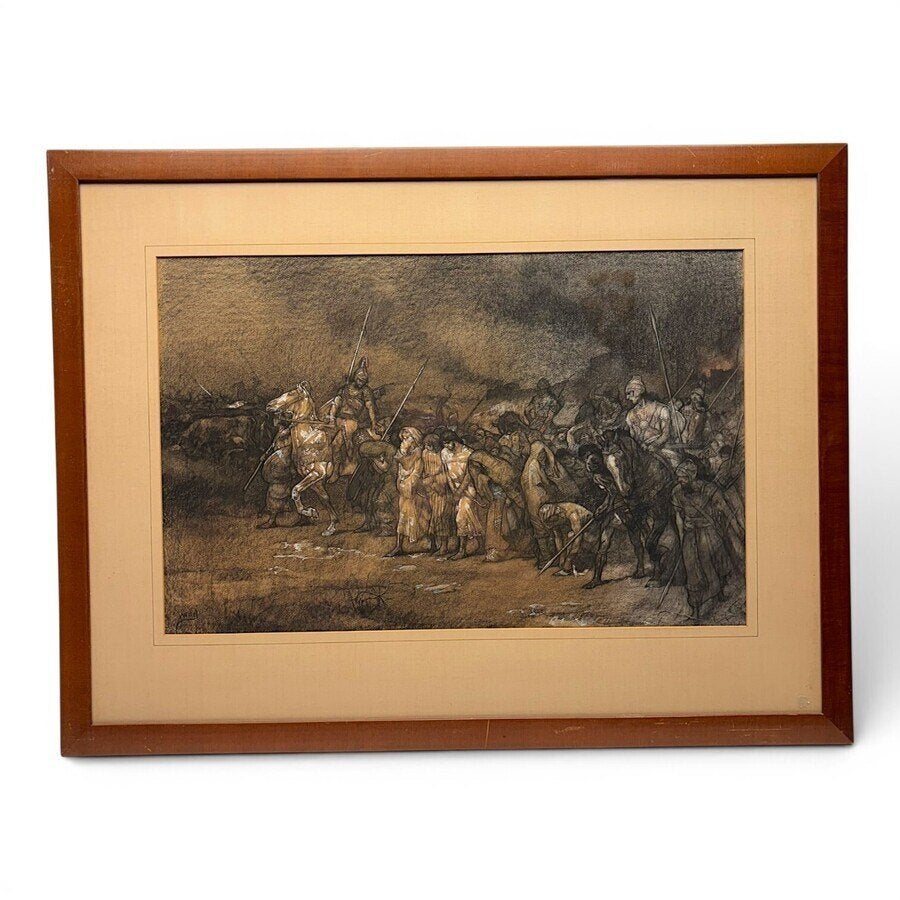 Kruisiging van Jesus, Johannes Hendricus Jurres (1875-1946), Antiek en Kunst, Ophalen of Verzenden
