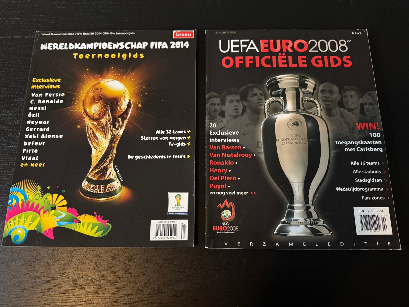 Fifa WK 2014 en Uefa EK 2008 toernooigids, Ophalen of Verzenden, Zo goed als nieuw, Buitenlandse clubs, Boek of Tijdschrift