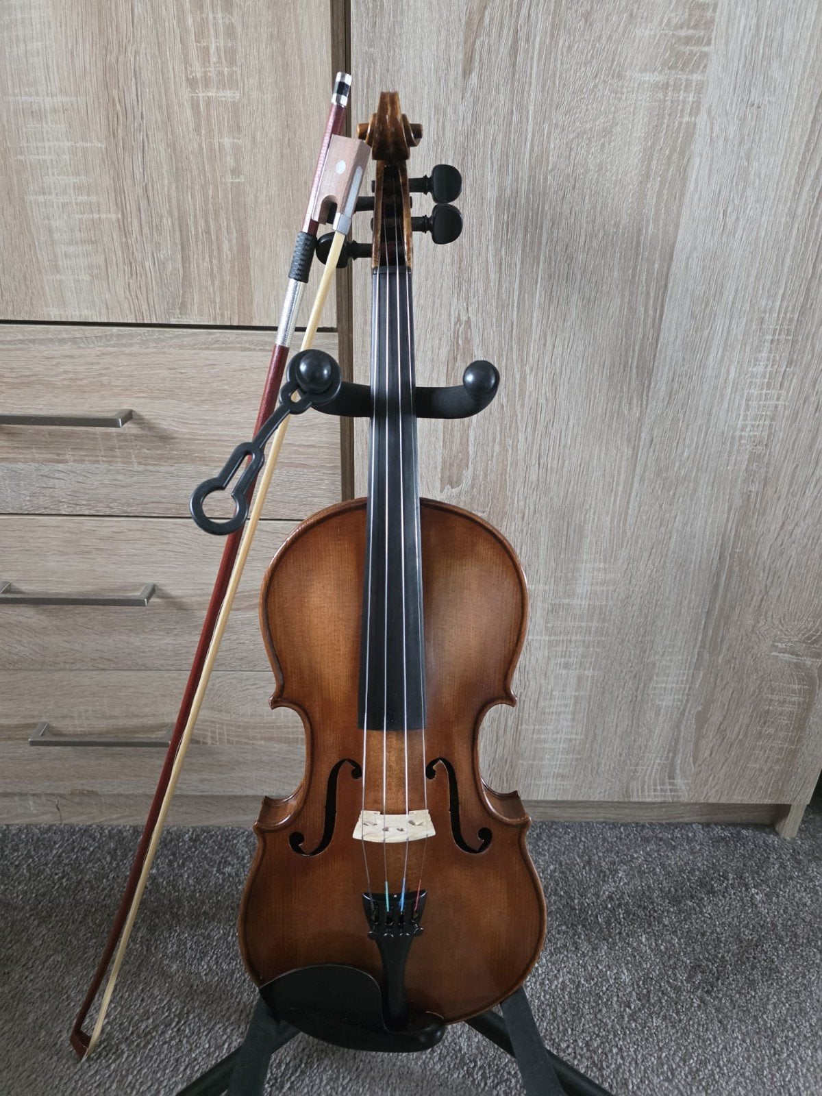 Oude viool  gerestaureerd is in prima staat, Muziek en Instrumenten, Strijkinstrumenten | Violen en Altviolen, Ophalen of Verzenden