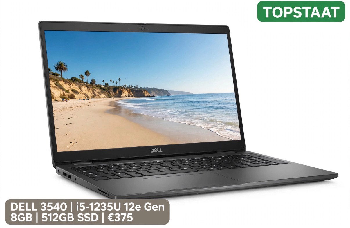 Laptop Dell 3540 i5-1235-U/8 GB/ 512 GB, Ophalen, 15 inch, Zo goed als nieuw, SSD
