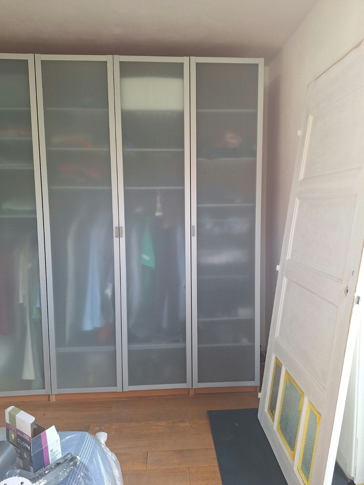 3 ikea pax kasten met mat glazen deuren., Huis en Inrichting, Ophalen, 25 tot 50 cm, 50 tot 100 cm, 200 cm of meer