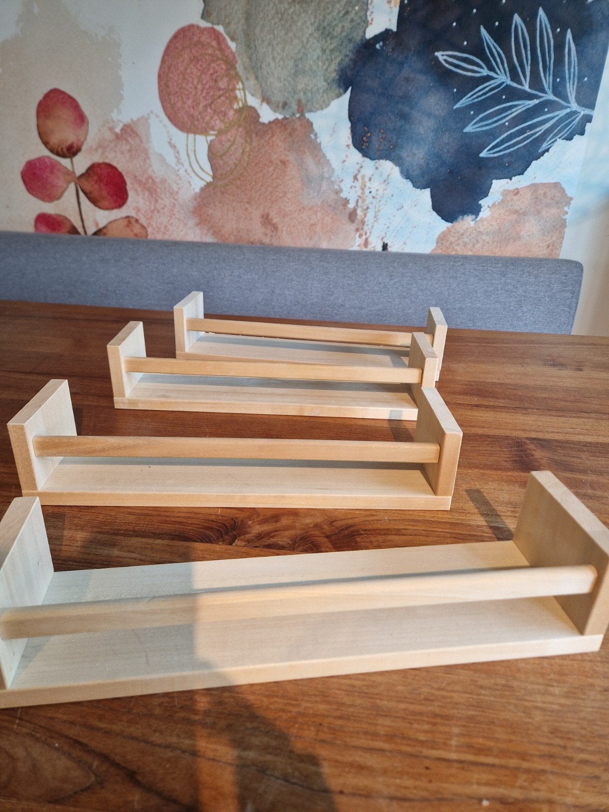 Bekvam Ikea 4 stuks kruidenrek wandplank babykamer, Ophalen of Verzenden, Gebruikt