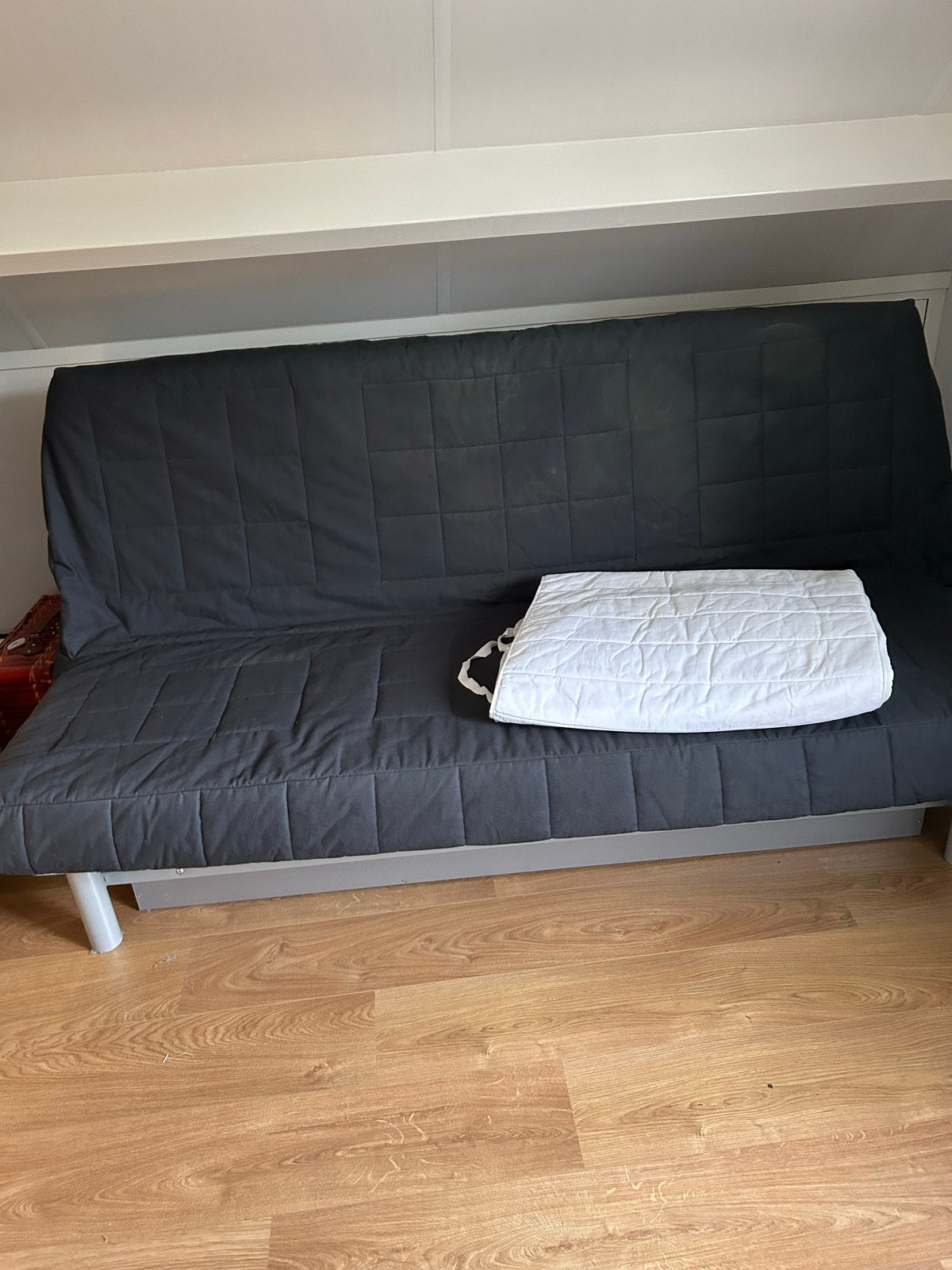 IKEA Beddinge slaapbank - grijs, 140x200 cm, Huis en Inrichting, Slaapkamer | Slaapbanken, Ophalen, Gebruikt, Tweepersoons, 140 cm