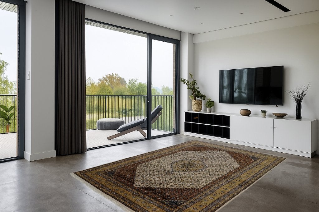 Perzisch tapijt - Bidjar - 295 x 192 cm - Handgeknoopt, Blauw, -, -, 150 tot 200 cm