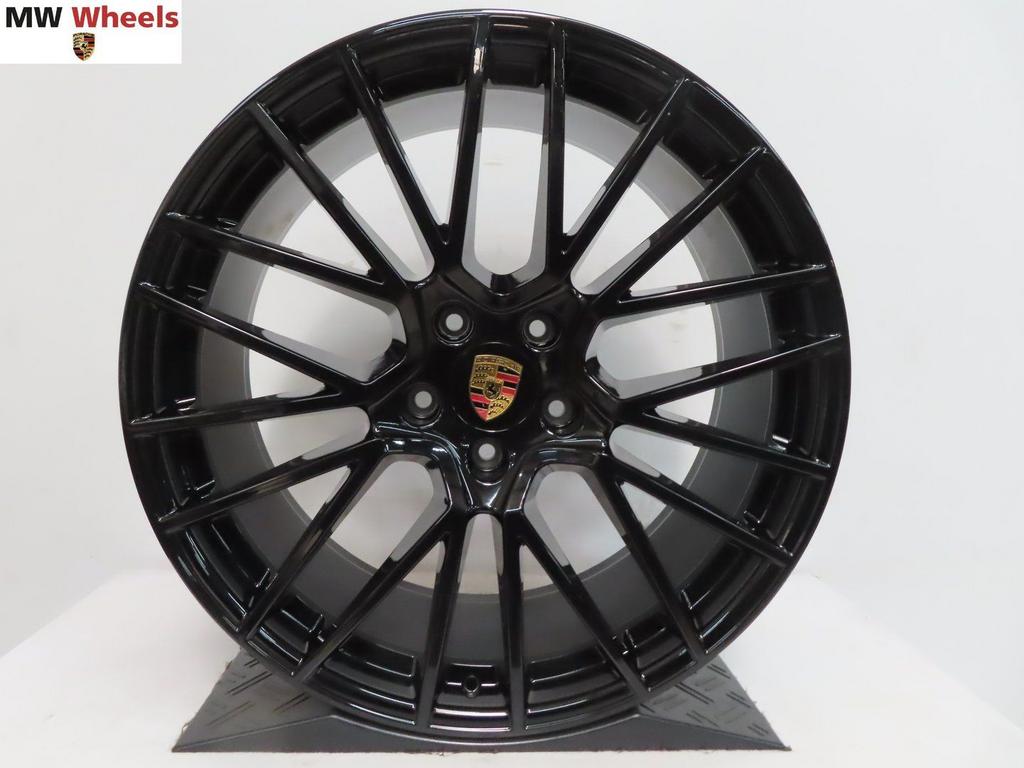 Originele Porsche Cayenne Coupe spyder 22 inch velgen zwart, Gebruikt, Velg(en), -, -