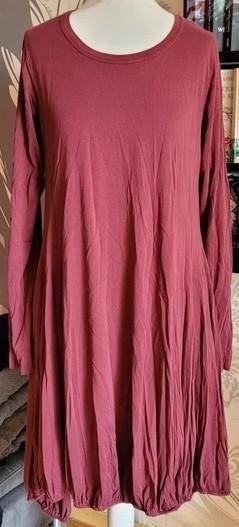 Rundholz jurk, Kleding | Dames, Jurken, Zo goed als nieuw, Maat 38/40 (M), Rood, Onder de knie, Verzenden