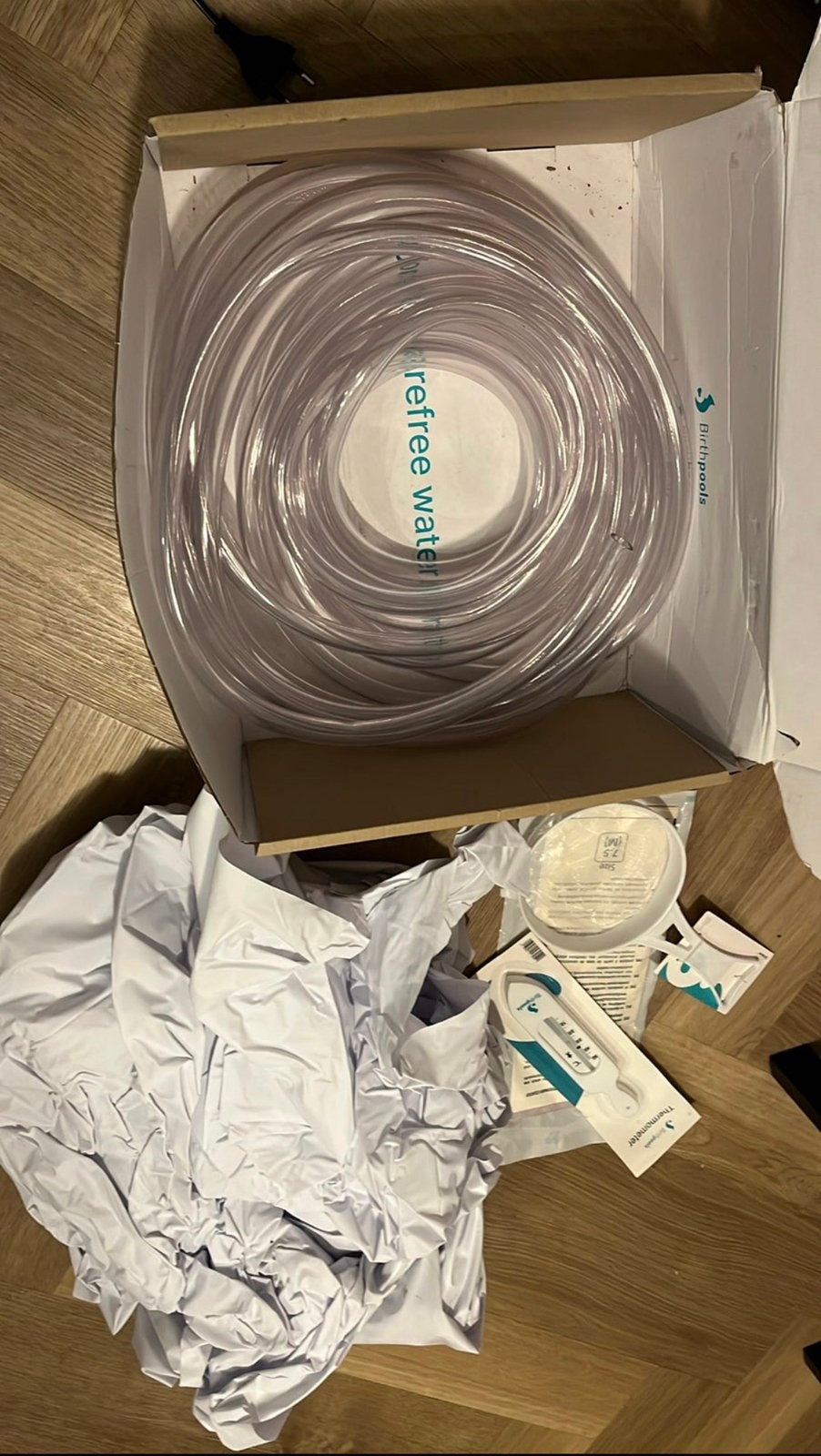 Birthbath in a box - Draagbaar bevalbad, Ophalen, Minder dan 80 cm, Opblaaszwembad, Rond