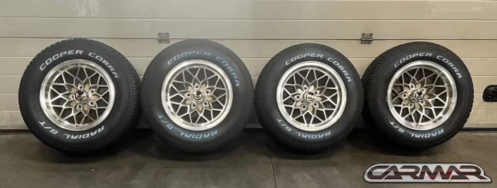 15" Pontiac Firebird wielen | Cooper witte letters | Snowfla, 15 inch, -, -, Banden en Velgen