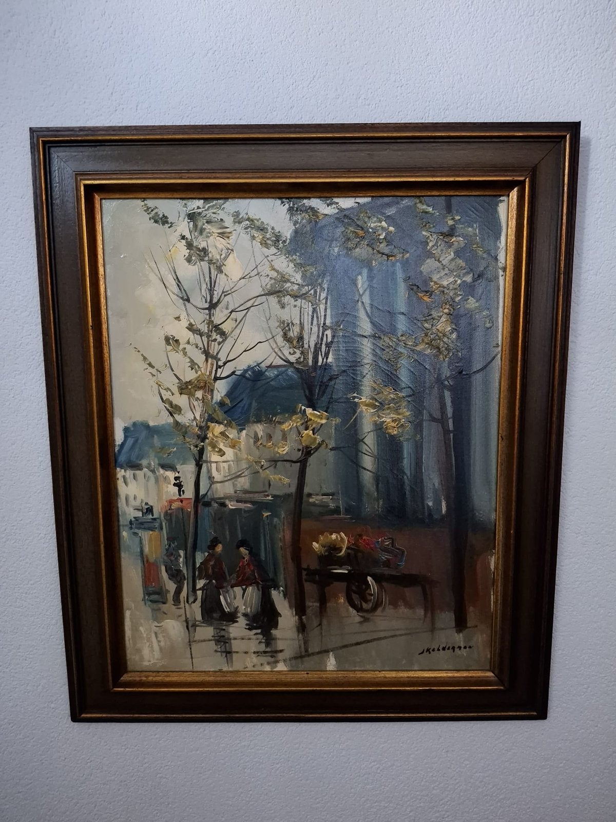 Schilderij jan Kelderman, Ophalen
