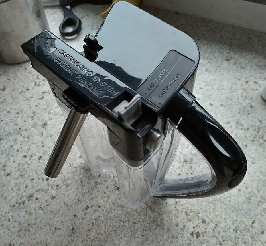 Melkkan melkopschuimer delonghi, Koffiemachine, Ophalen of Verzenden, Zo goed als nieuw, 4 tot 10 kopjes