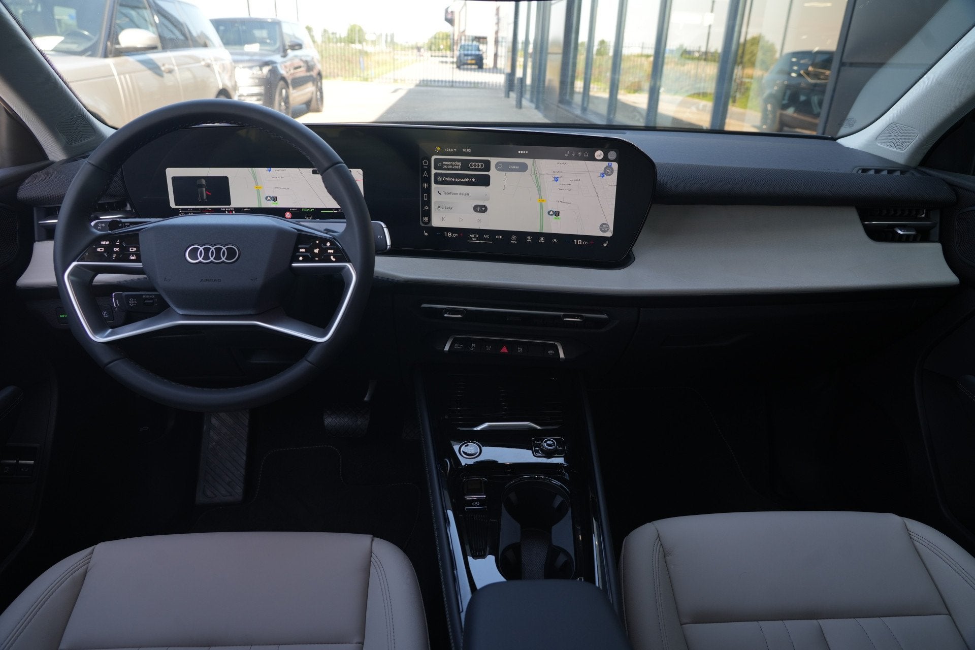 Audi Q3 Sportback 1.5 e-hybrid Advanced edition (bj 2026), Auto's, Audi, 1800 kg, 4 cilinders, Bedrijf, Grijs