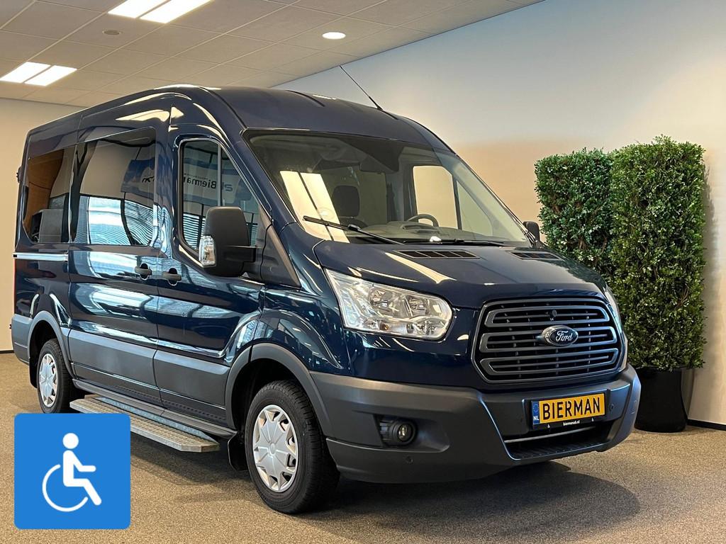 Ford Transit L2H2 Rolstoelbus rolstoel geschikt, Auto's, 12 maanden, Gebruikt, Zwart, 4 cilinders