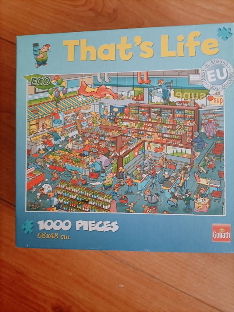 Goliath That's Life legpuzzel 1000 stukjes, Hobby en Vrije tijd, Denksport en Puzzels, Ophalen, 500 t/m 1500 stukjes, Gebruikt