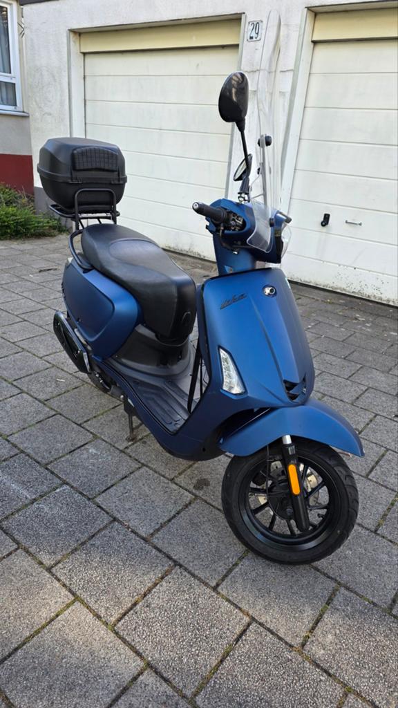 Kymco New Like - Mat Blauw | 5.218 km | Incl. topkoffer, Fietsen en Brommers, Scooters | Kymco, Ophalen, Gebruikt, Benzine